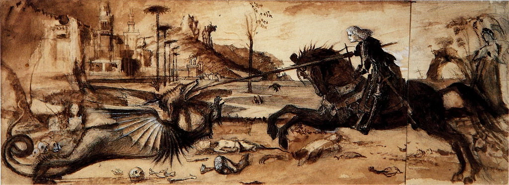 San Giorgio e il drago, da Carpaccio, 1870 - 1872